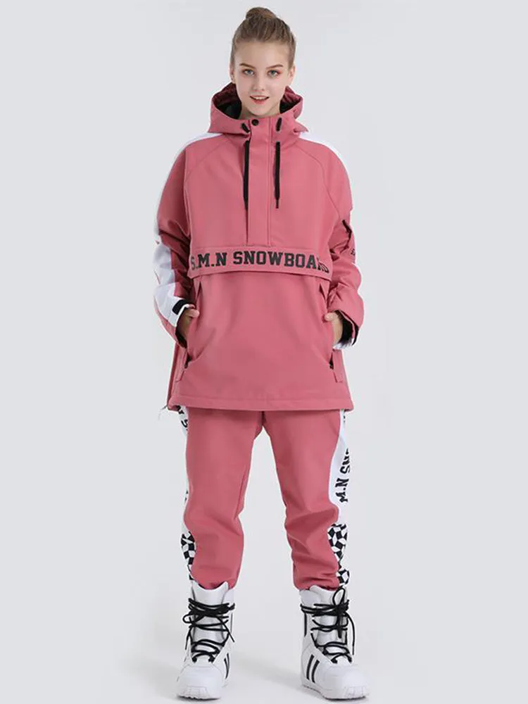 SMN Women's Top Fashion Snowboard Suit Snowsuit  Jacket & Pants Set