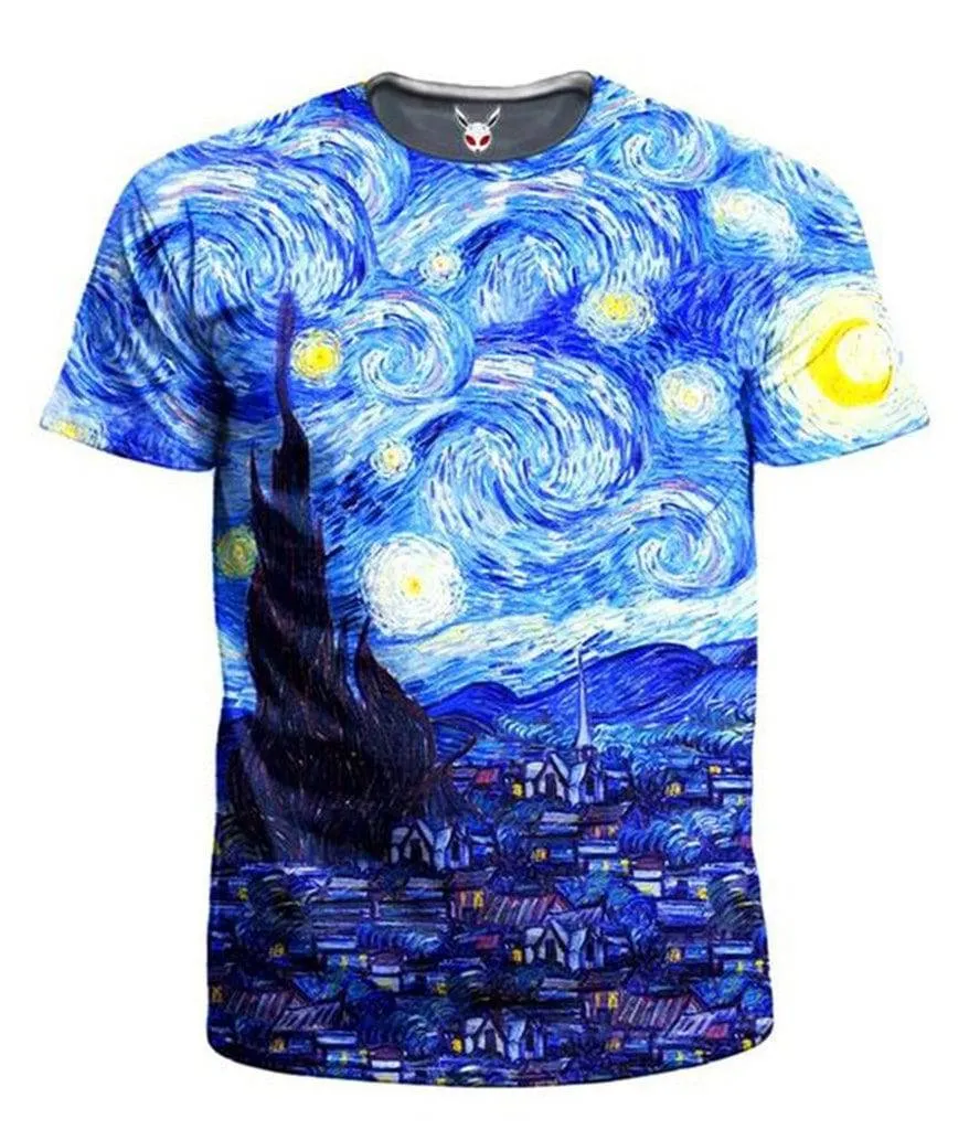 Starry Night T-Shirt and Shorts Combo