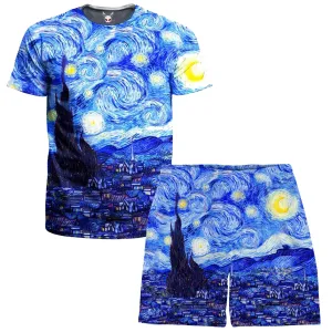 Starry Night T-Shirt and Shorts Combo