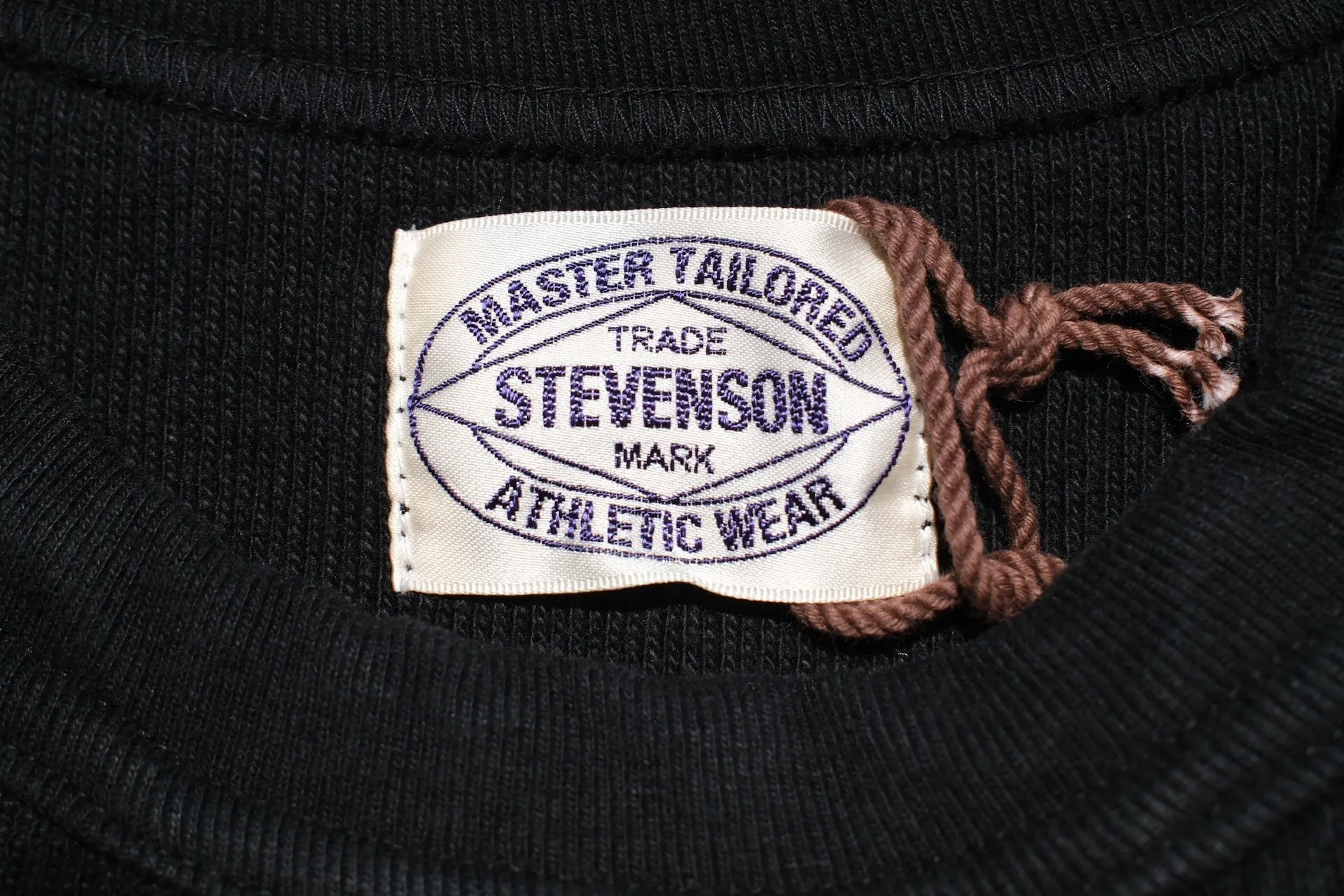 Stevenson Overall Co. Heavyweight Waffle Thermal Sweatshirt (Black)
