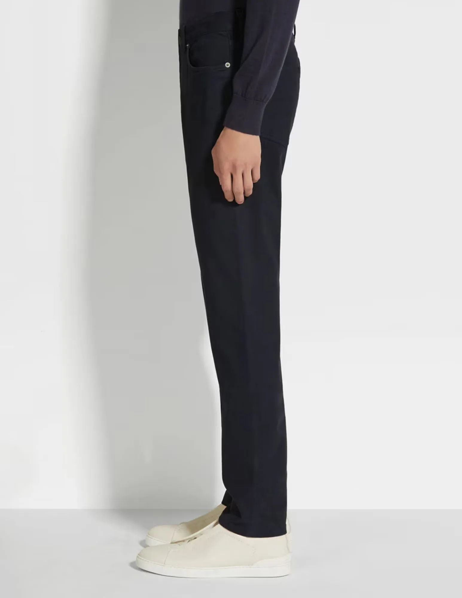 Stretch Cotton Roccia Jean | Navy