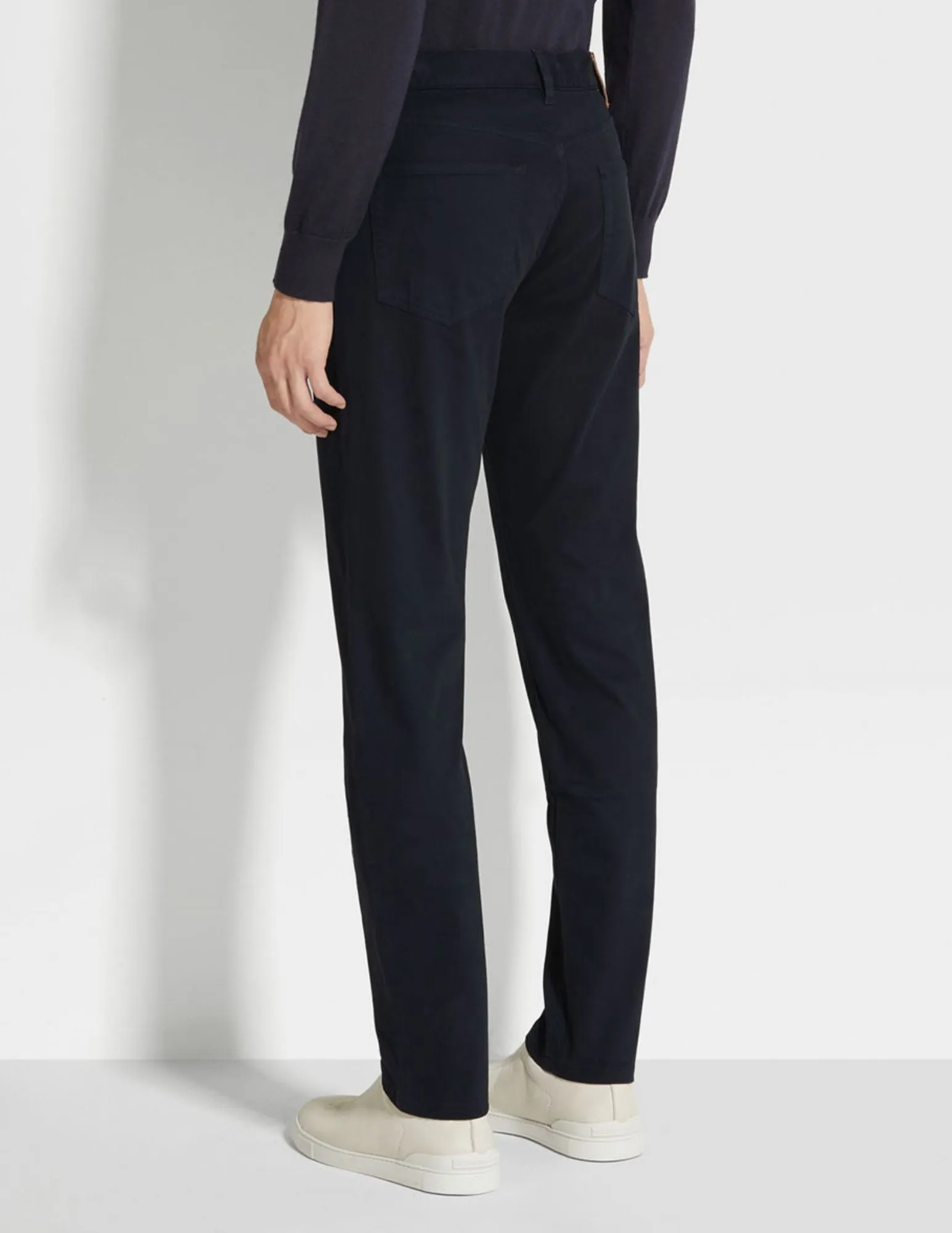 Stretch Cotton Roccia Jean | Navy