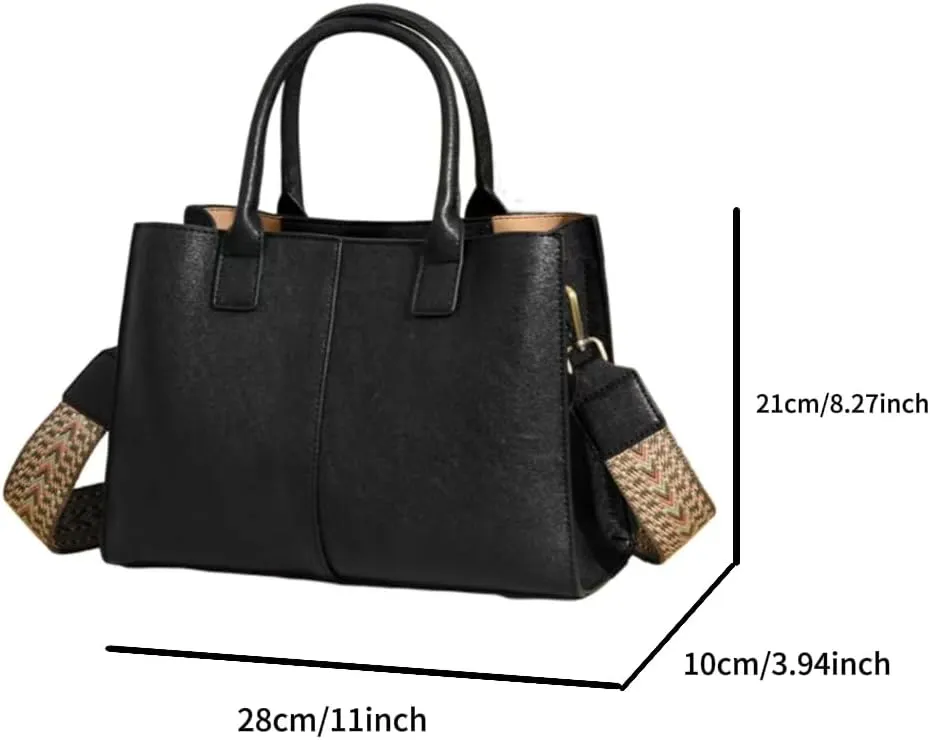 Stylish Yellow Leather Handbag for Women - Large Capacity Shoulder Bag