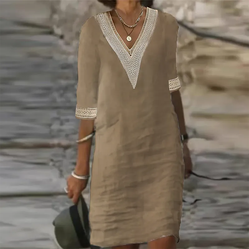 Sylis | Stylish Linen Summer Dress for Women