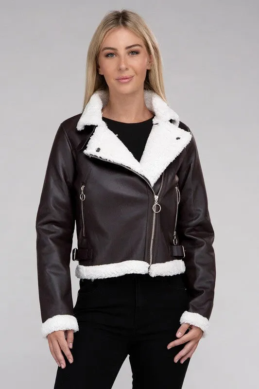 Teddy Trim Jacket