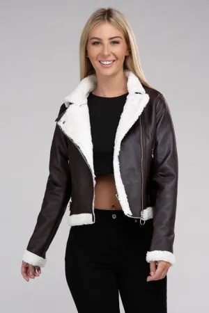 Teddy Trim Jacket