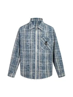 Thesupermade Printed Hooded Shirt