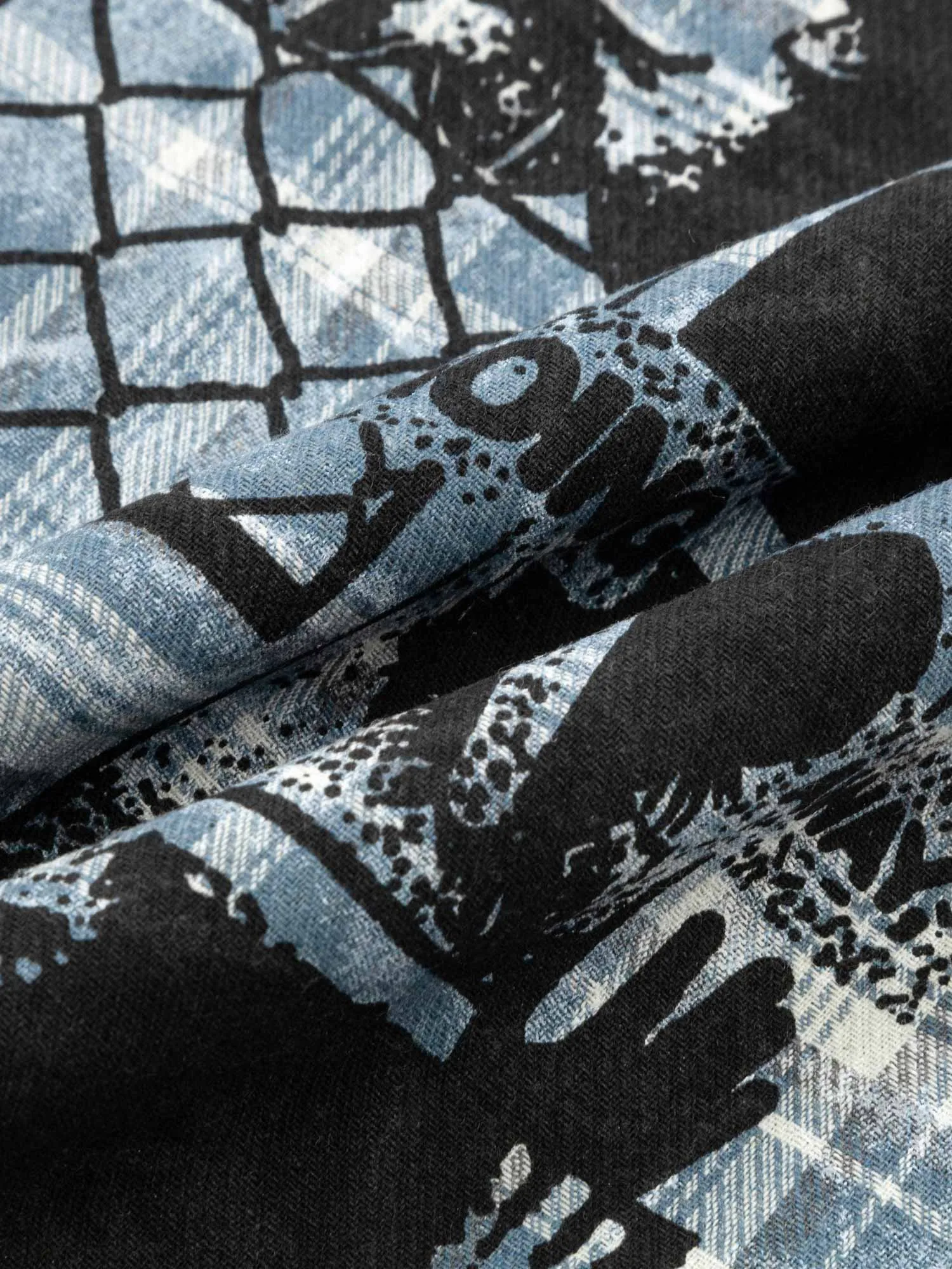 Thesupermade Printed Hooded Shirt