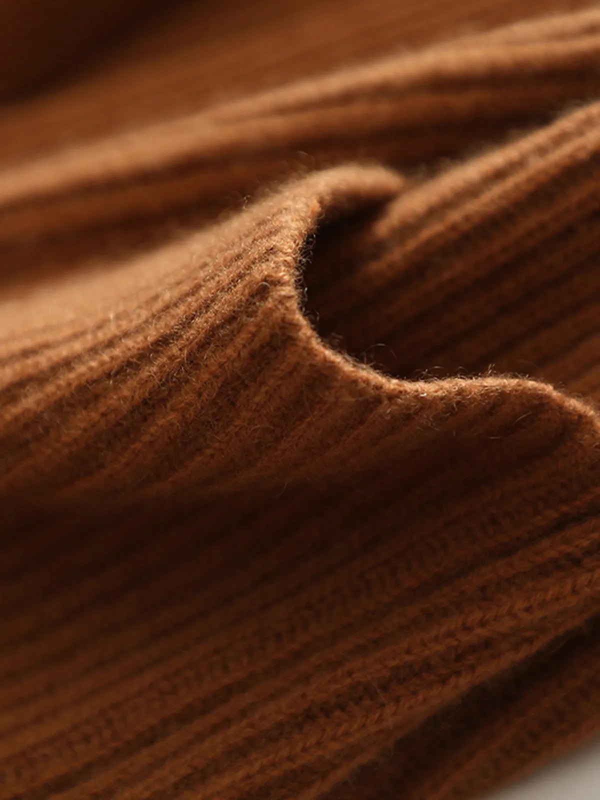 Thickened Mid-length Belted Knit Cashmere Wool Blended Cardigan