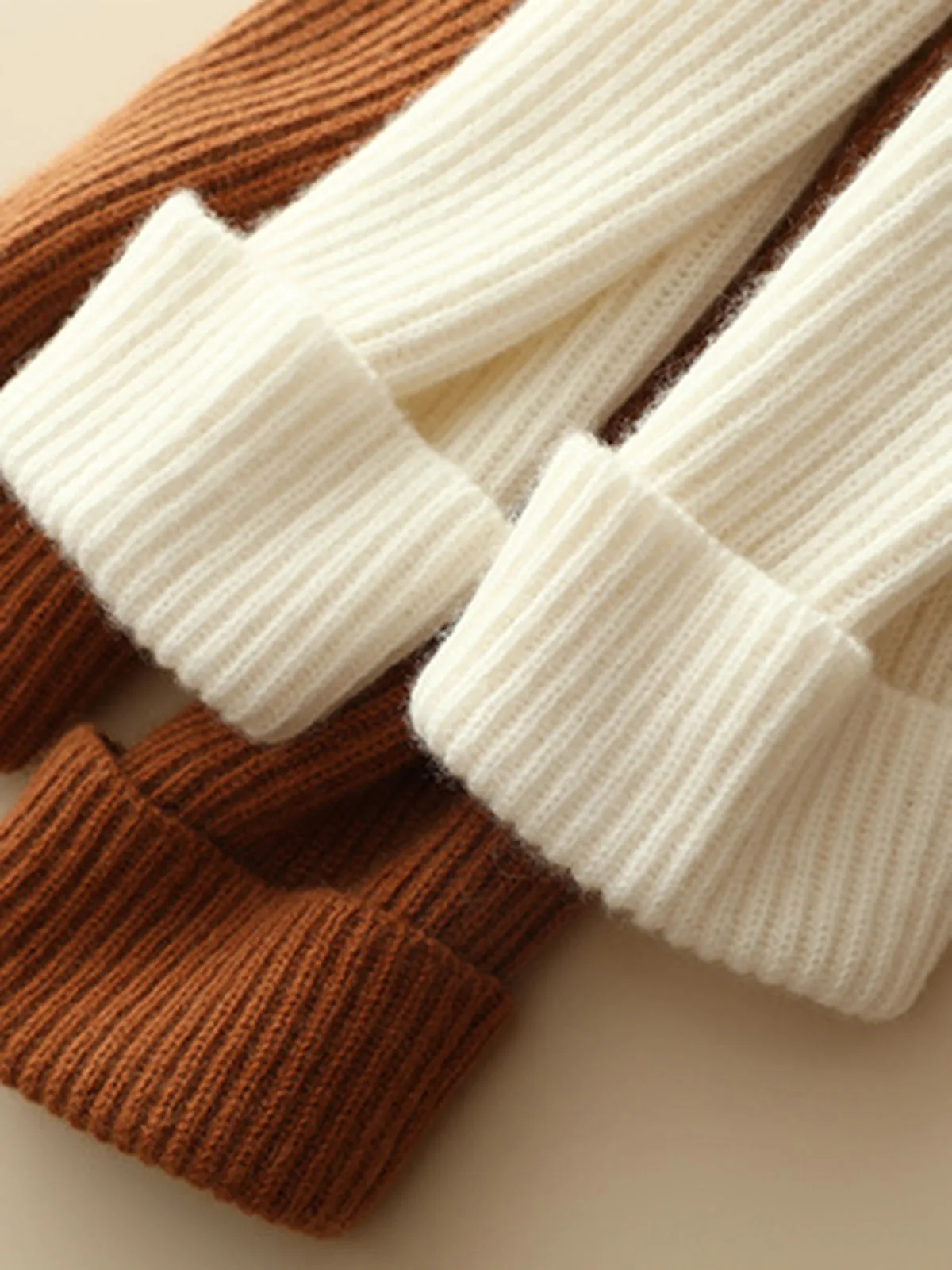 Thickened Mid-length Belted Knit Cashmere Wool Blended Cardigan