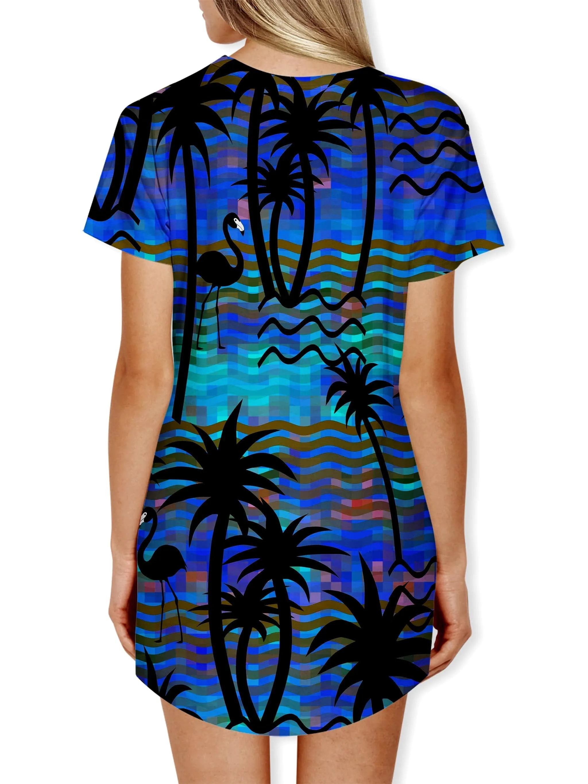 Tropical Dreams Drop Cut T-Shirt