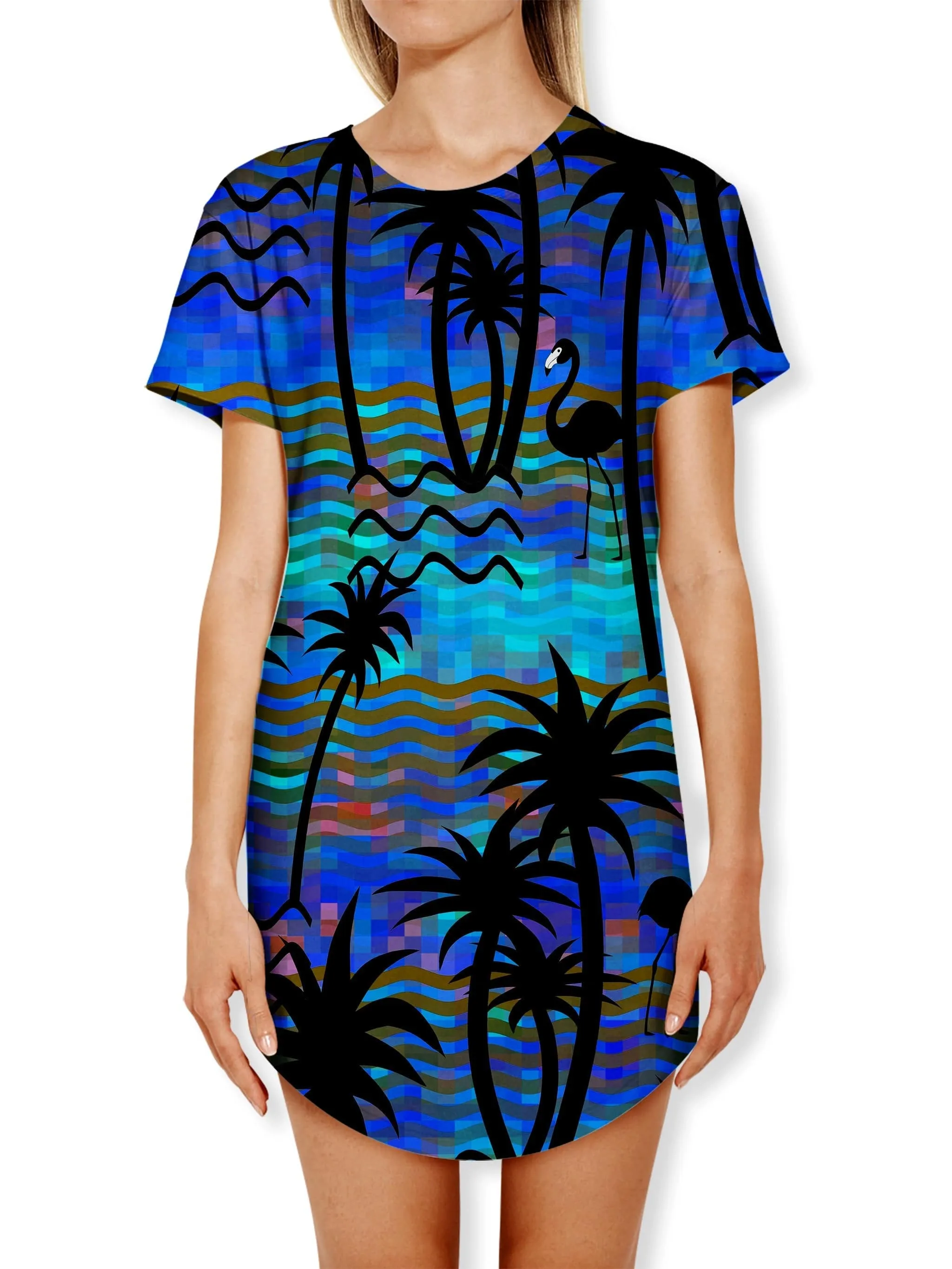 Tropical Dreams Drop Cut T-Shirt