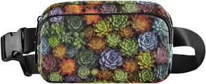 Vivid Plants Fanny Pack for Travel Hiking Water Resistant Waist Pack Sling Bag Purse for Women Men