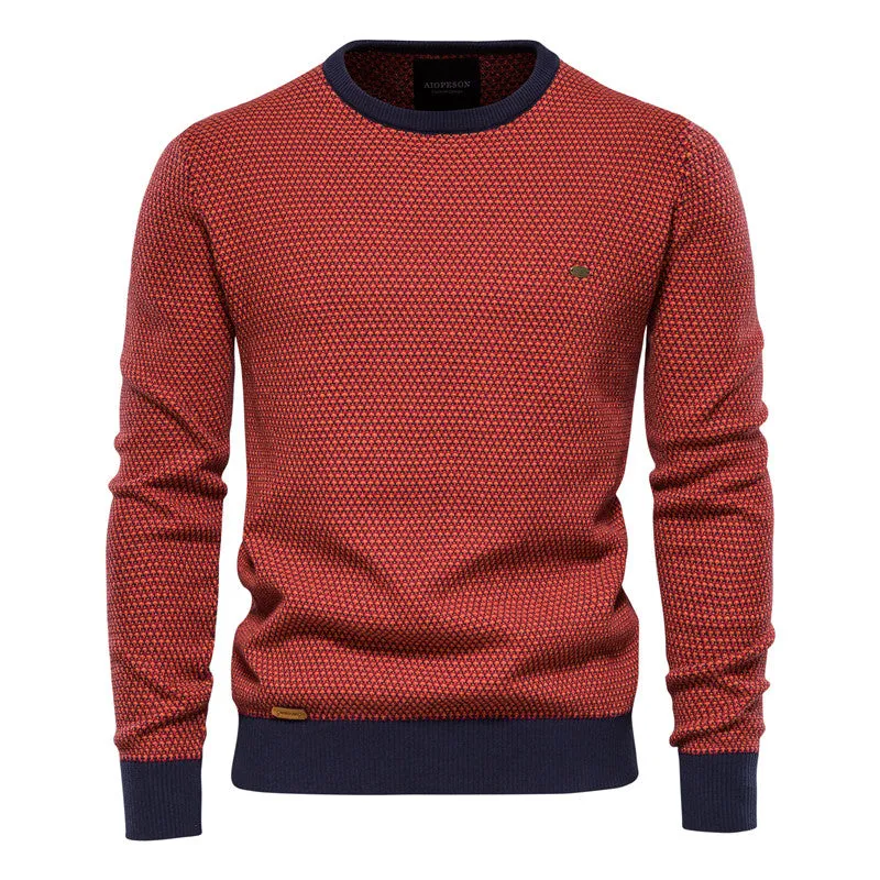 West Louis Casual Warm High Quality O-Neck  Knitted Pullover