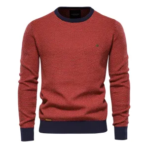 West Louis Casual Warm High Quality O-Neck  Knitted Pullover
