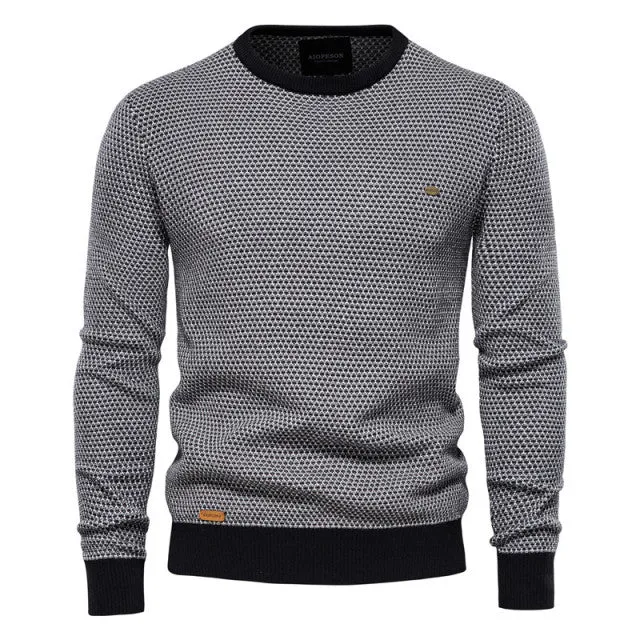 West Louis Casual Warm High Quality O-Neck  Knitted Pullover