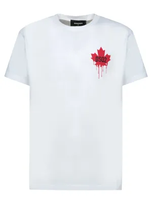 White Leaf Blood Logo T-shirt
