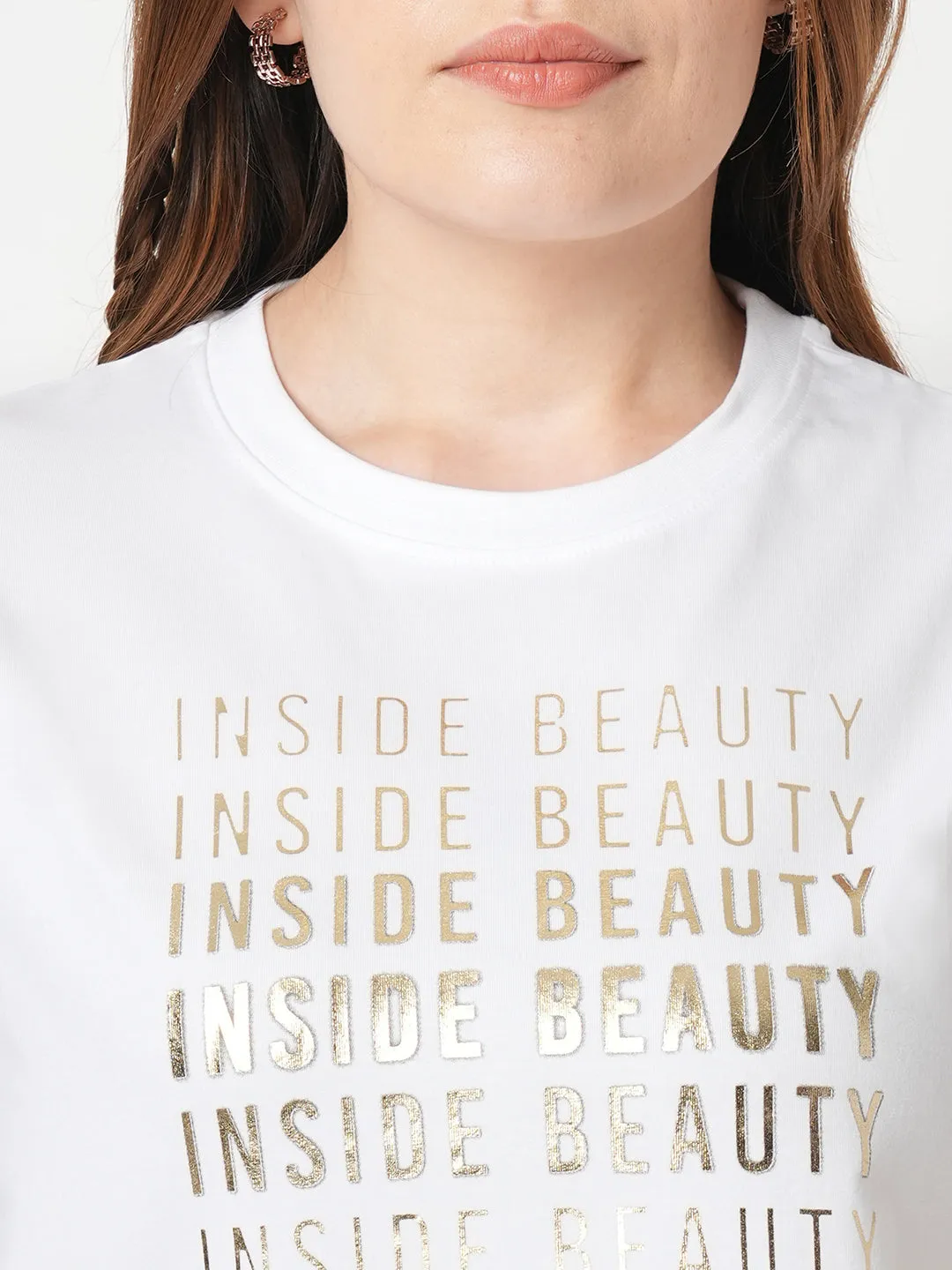 Women White Boxy Graphic Tees