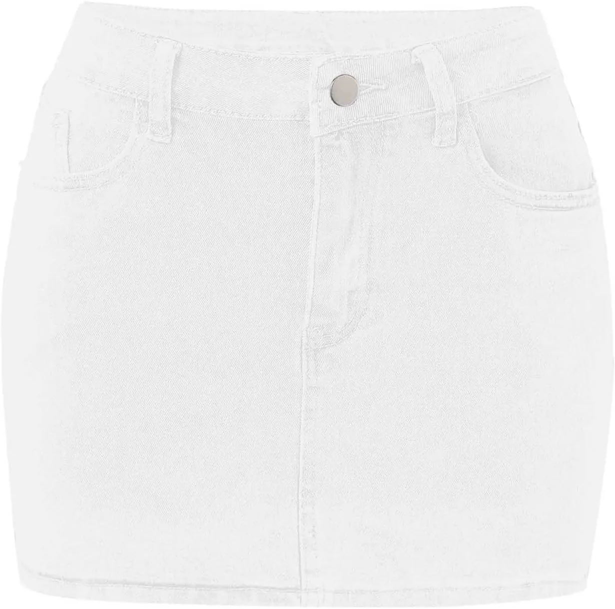 Womens Denim Skirts Jean High Waisted Casual Short Mini Skirt Summer Outfits Fashion Cute Clothes with Pockets