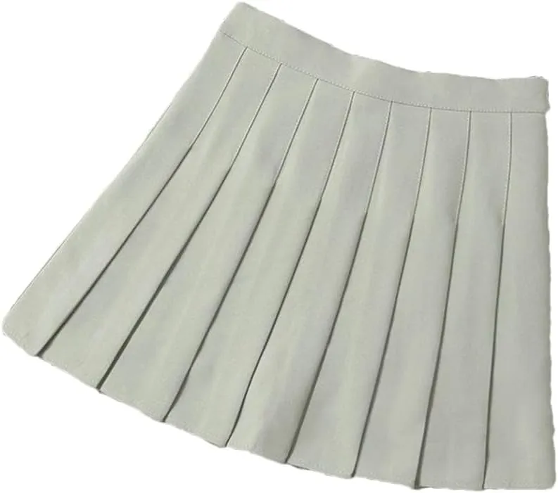 Women's High Waist Mini Pleated Skirt for School Girl Uniform
