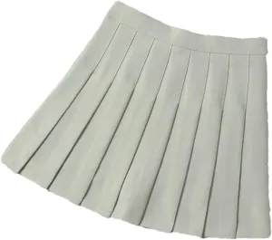 Women's High Waist Mini Pleated Skirt for School Girl Uniform
