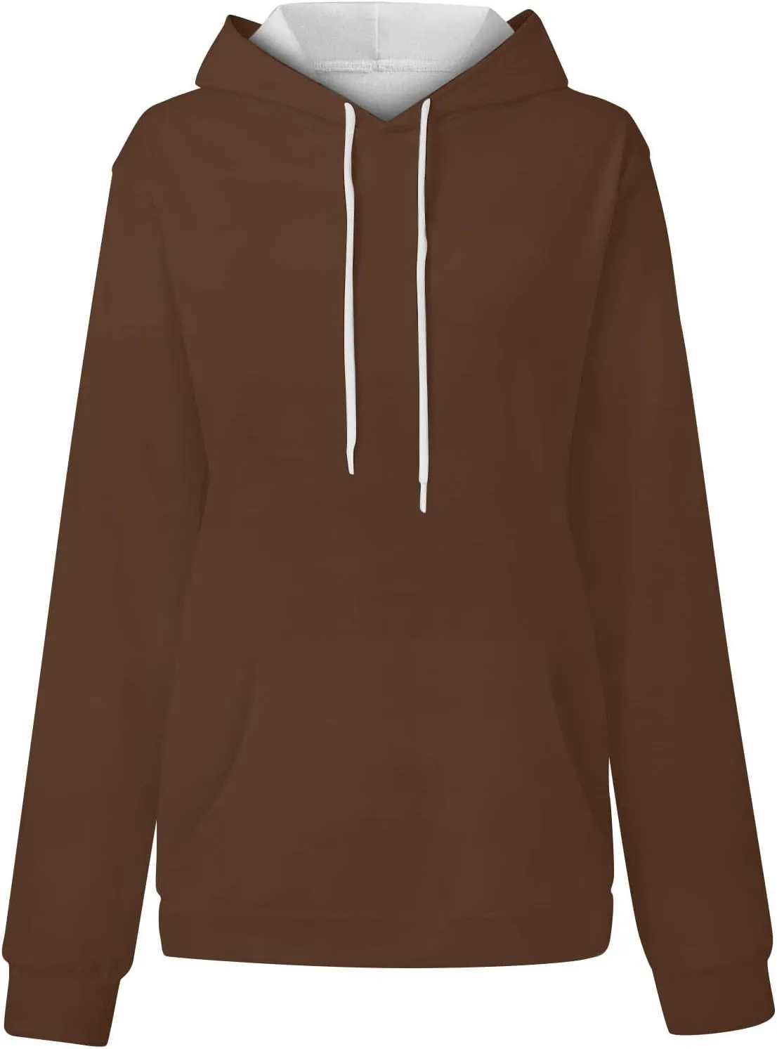 Women's Hoodies Sweatshirts Cute Long Sleeve Tops Loose Fleece Pullovers with Pocket