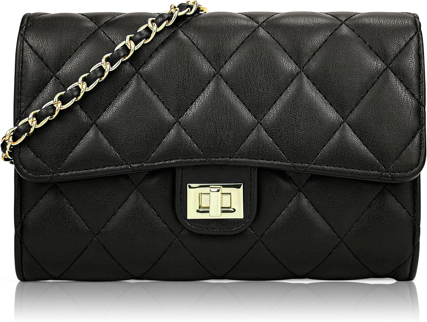 Women's nude quilted cross-body bag, a compact and stylish handbag, and a women's mini shoulder bag for evening wear.