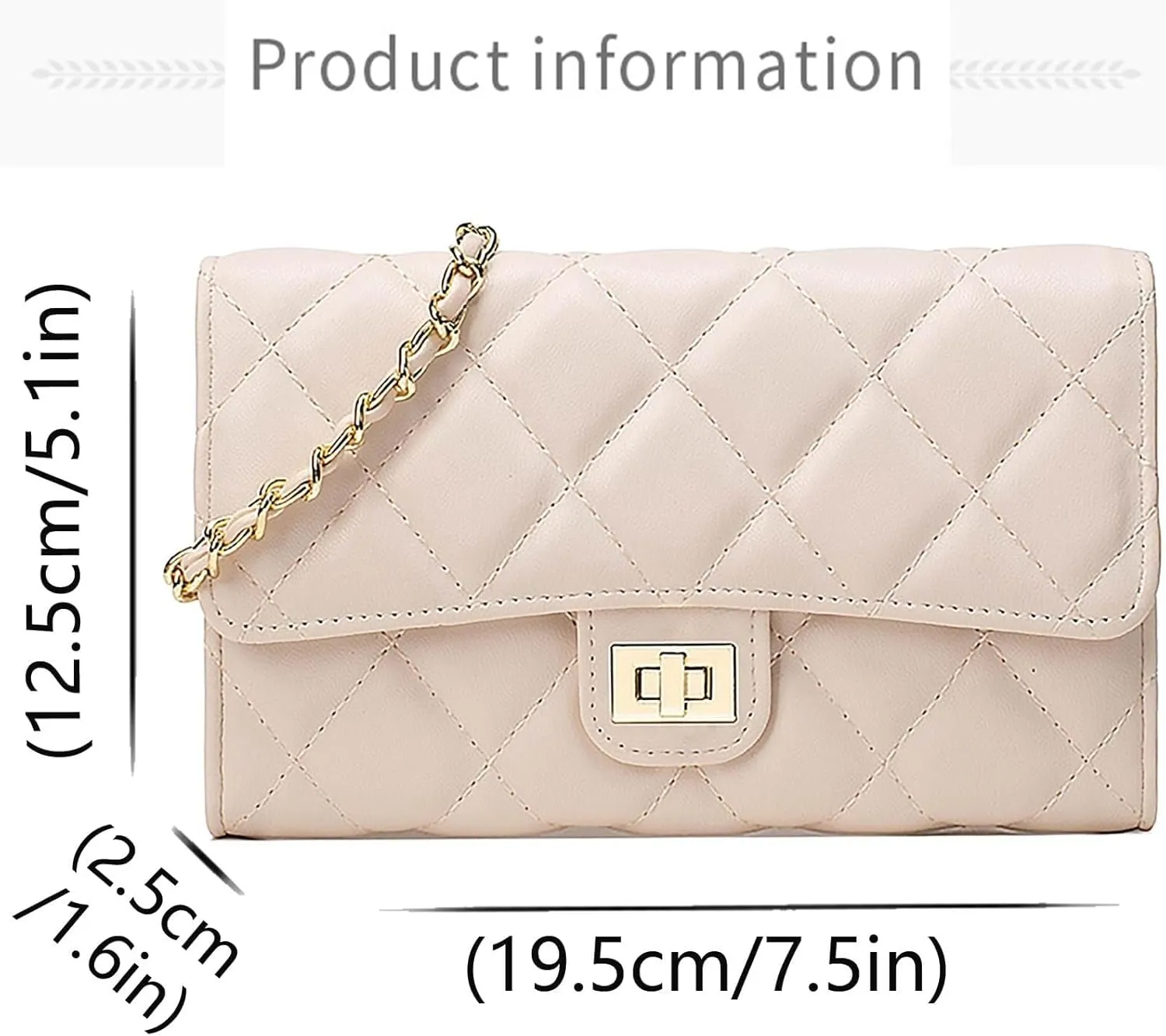 Women's nude quilted cross-body bag, a compact and stylish handbag, and a women's mini shoulder bag for evening wear.