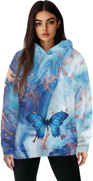Womens Oversized Hoodies Sweatshirts Long Sleeve Hooded Pullover Fall/Winter Outfits Size S-2XL