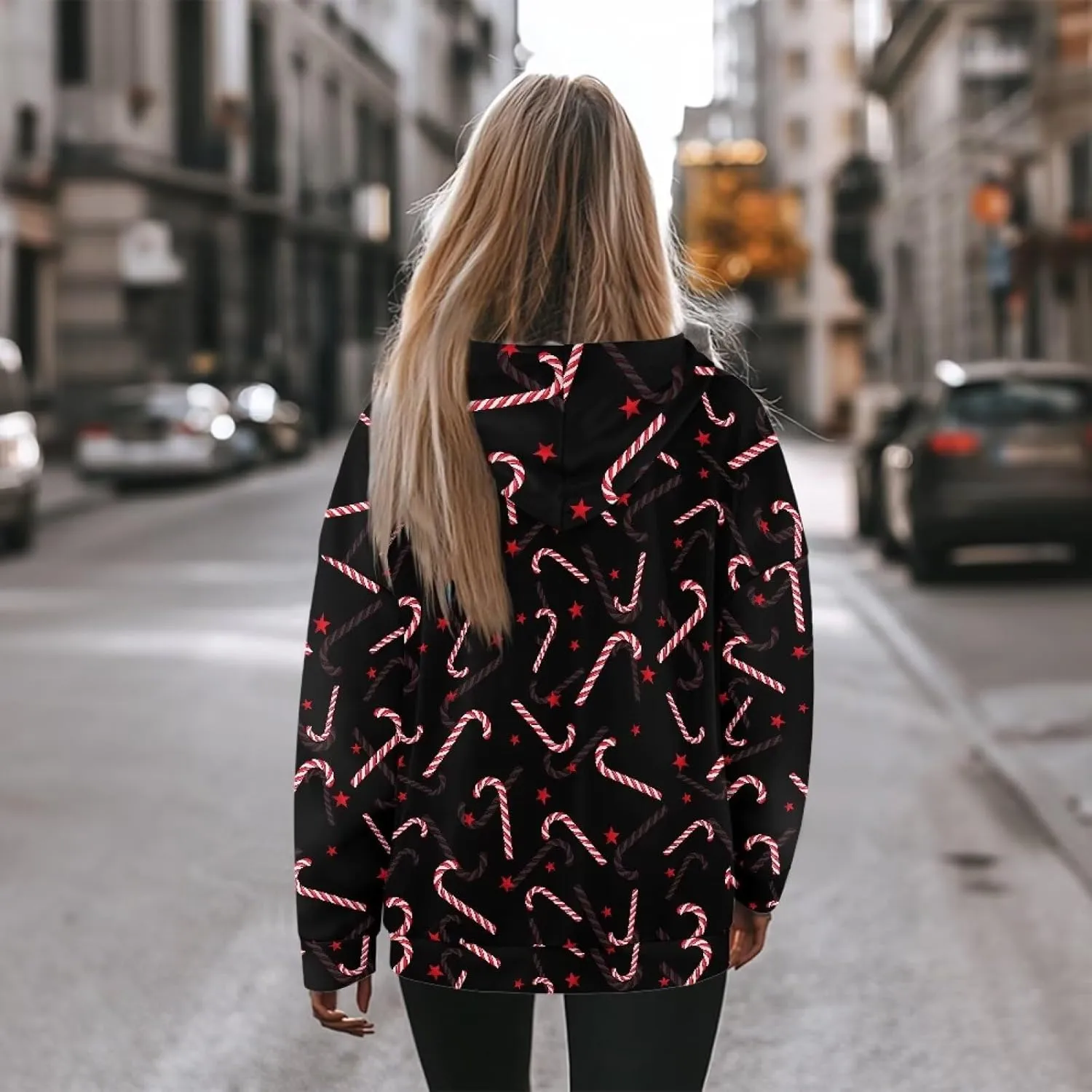 Womens Oversized Hoodies Sweatshirts Long Sleeve Hooded Pullover Fall/Winter Outfits Size S-2XL