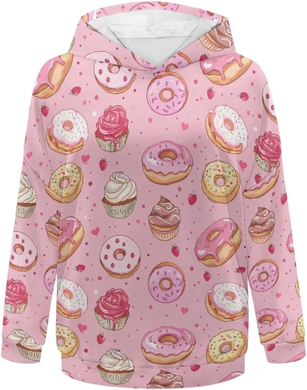 Womens Oversized Hoodies Sweatshirts Long Sleeve Hooded Pullover Fall/Winter Outfits Size S-2XL