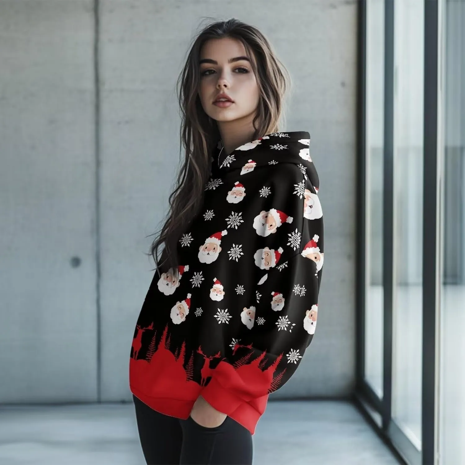 Women's Oversized Sweatshirt Long Sleeve Pullover Sweatshirts Casual Fashion Tops Hoodies