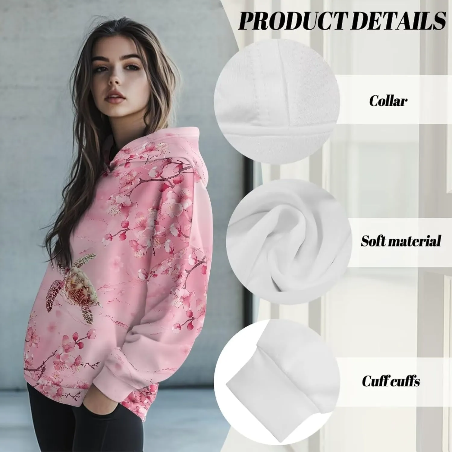 Women's Oversized Sweatshirt Long Sleeve Pullover Sweatshirts Casual Fashion Tops Hoodies