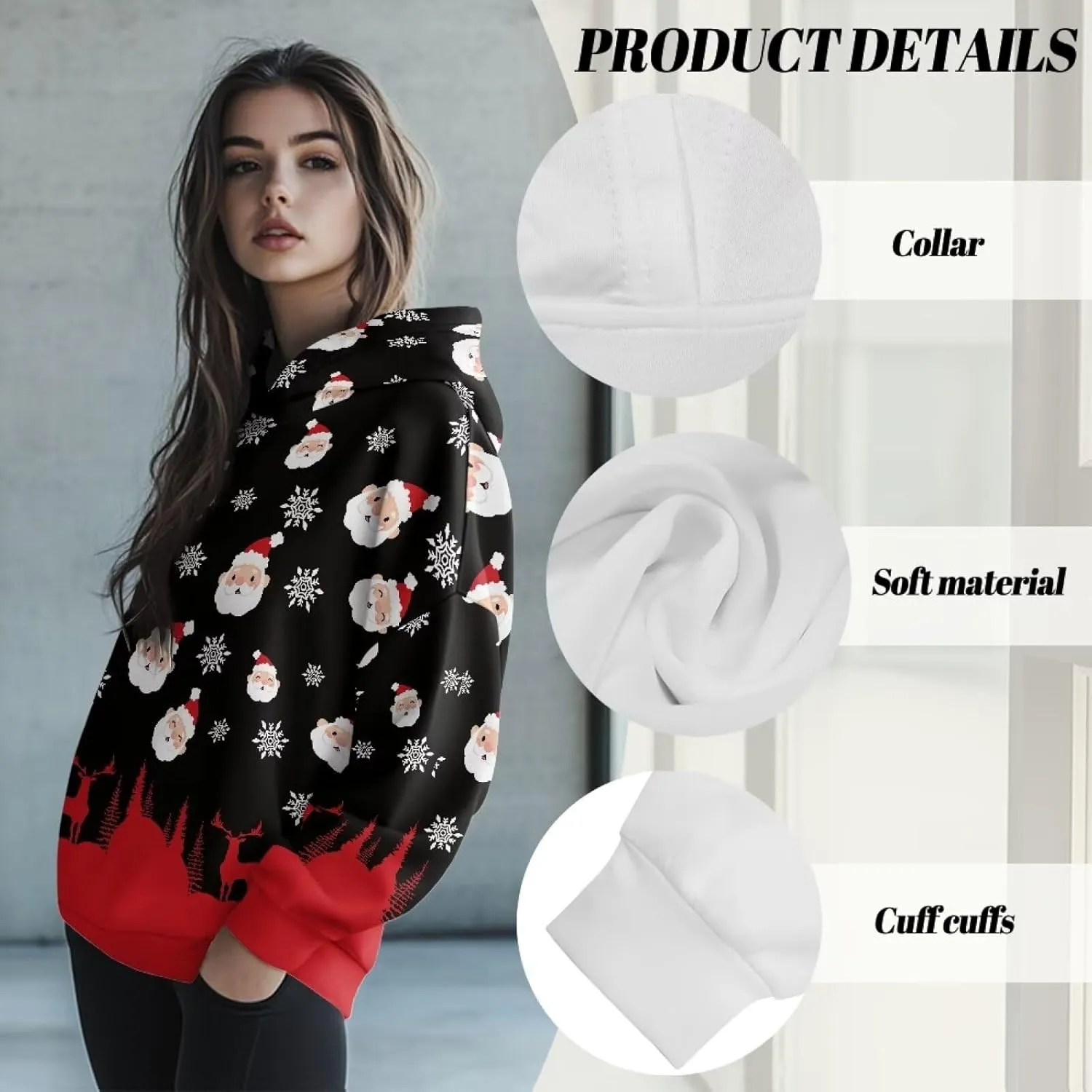 Women's Oversized Sweatshirt Long Sleeve Pullover Sweatshirts Casual Fashion Tops Hoodies