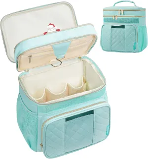 WOOMADA Toiletry Bag with Hanging Hook, Large Hanging Toiletry Bag for Women, Portable Shower Caddy for Travel, Breach, Gym, Camping(Turquoise)