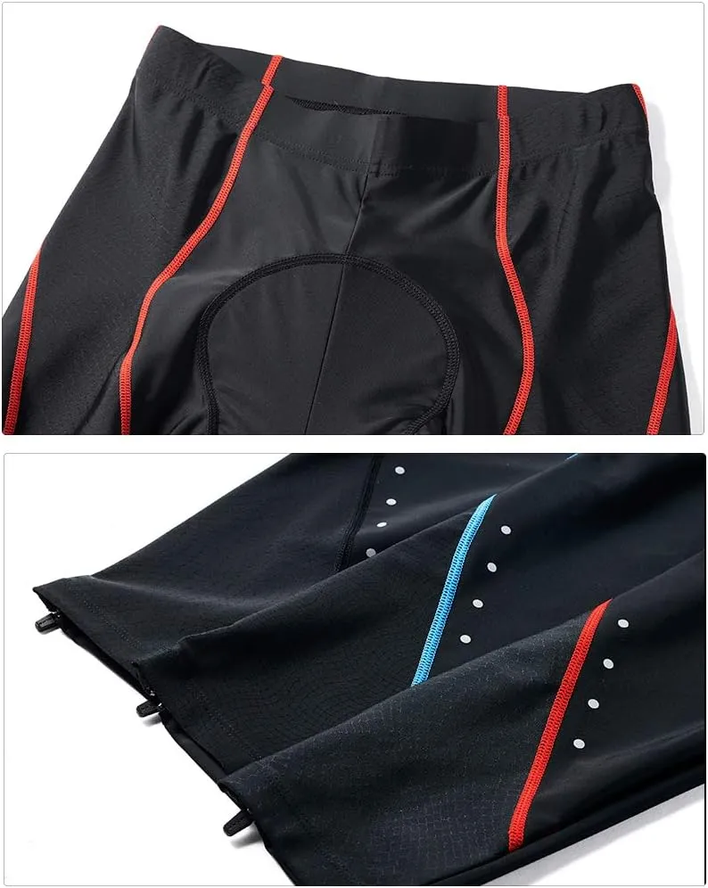 XGC Men's Long Cycling Pants Trousers Bike Pants Trousers Tights Legging with 4D Sponge Padded